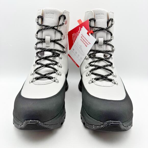 FitFlop Women NEO-D-HYKER E01 Walking Boot US 8 EU 39 White Black Waterproof NIB - Picture 6 of 14